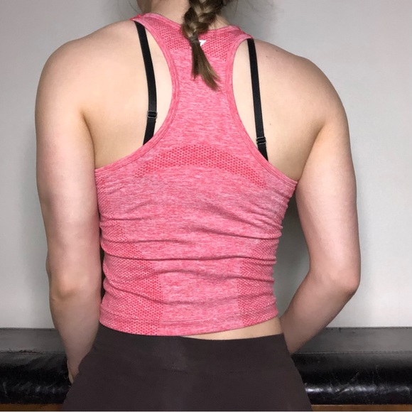 SOLD Gymshark Crop Tank Top Pink Size S - Picture 4 of 5